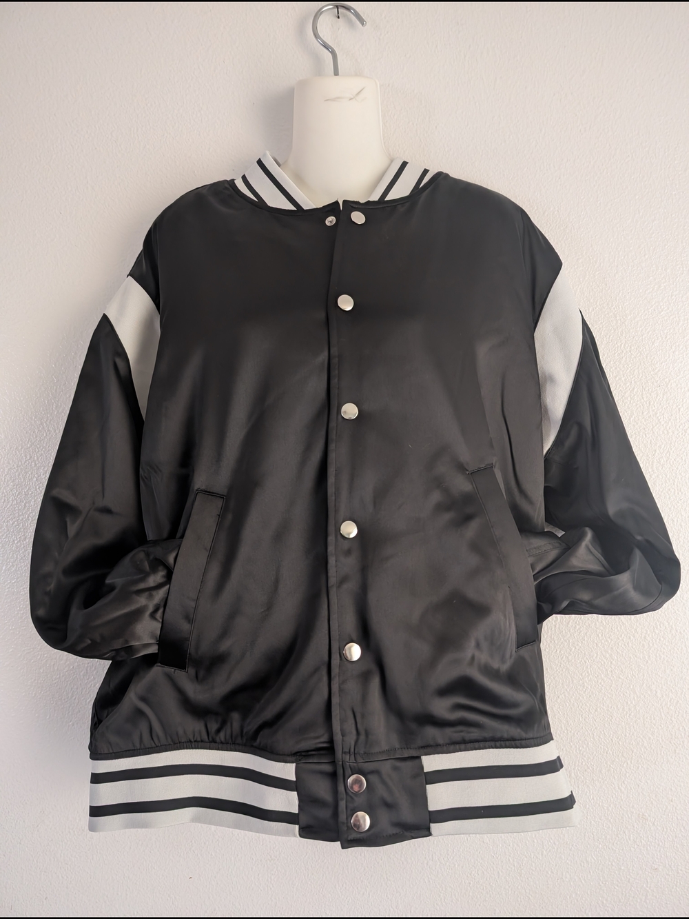 Black History Month satin bomber jacket
